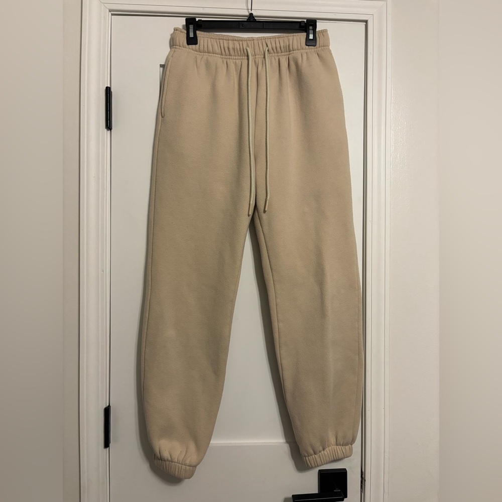 Automet tan sweatpants thick material
